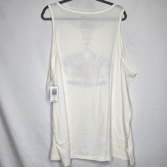 6X 30W Torrid Cream Guns N Roses Lace Up Tank 90s Sweet Child O Mine Grunge Punk - Picture 6 of 6